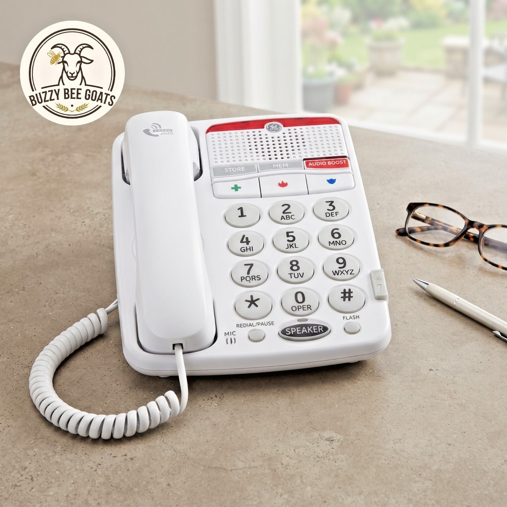 GE Big Button Amplified Corded Telephone Landline Phone Model 29568GE1 Senior
